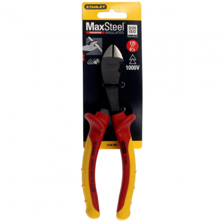Cleste cu taietura diagonala (sfic) electroizolat Stanley Fatmax, 1000 V 175 mm [1]