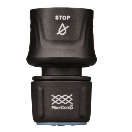 Conector furtun de gradina Fiskars AquaSTOP, 13 mm (1/2") [2]
