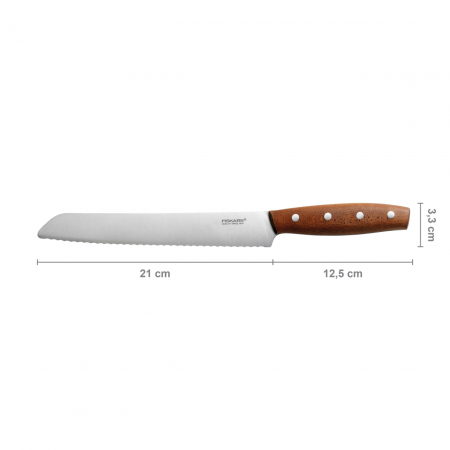 Cutit pentru paine Fiskars Norr, 21 cm, otel inoxidabil [4]