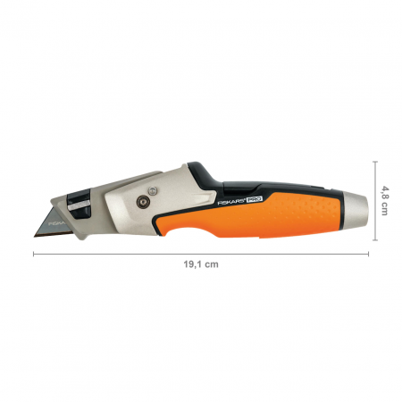 Cutit utilitar cu lama trapezoidala pentru zugravi Fiskars CarbonMax, 1027225, 191 mm, 244 g [6]