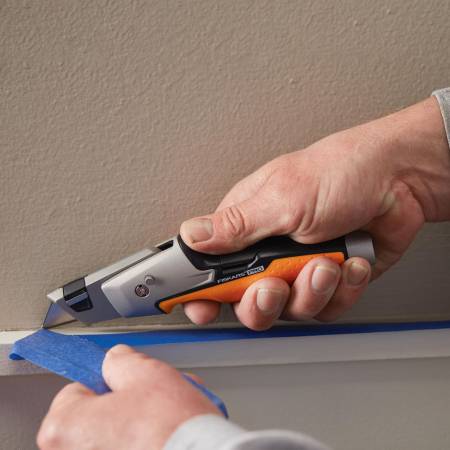 Cutit utilitar cu lama trapezoidala pentru zugravi Fiskars CarbonMax, 1027225, 191 mm, 244 g [12]