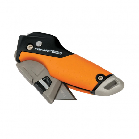Cutit utilitar pliabil cu lama trapezoidala Fiskars CarbonMax, 1027224, 170 mm, 170 g [2]