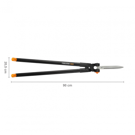 Foarfeca pentru gazon si gard viu Fiskars PowerLever GS53, 900 mm, 1310 g [3]