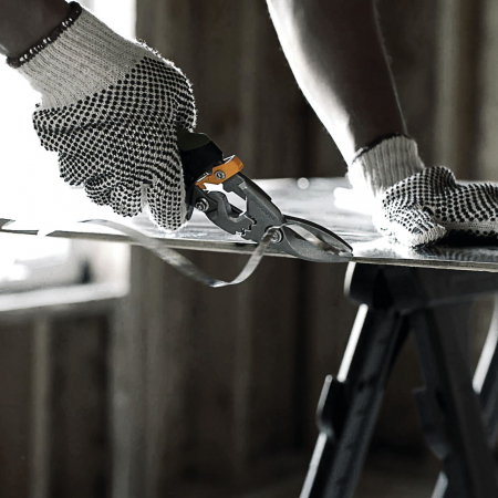 Foarfeca pentru tabla Fiskars PowerGear, taietura pe dreapta [6]