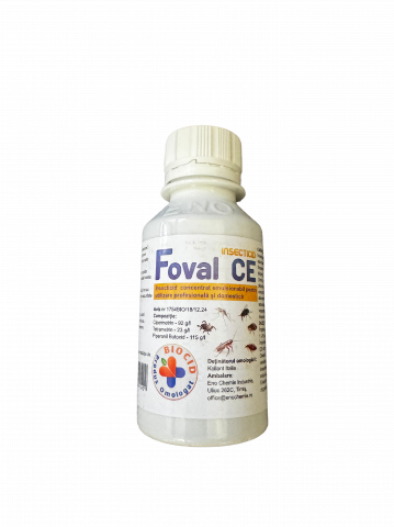 Foval CE, insecticid (muste, musculite, tantari, furnici, purici,capuse) [1]