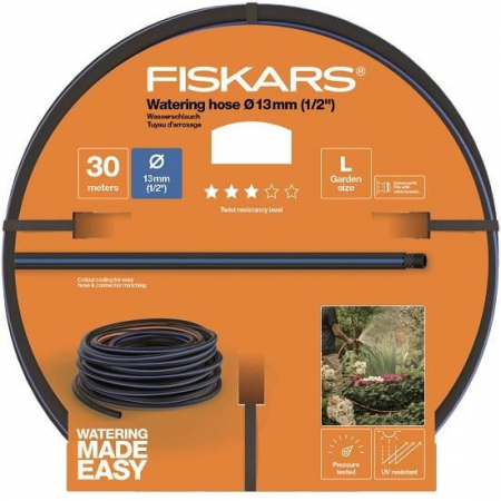 Irigare - Furtun de gradina Fiskars Q3, 13 mm (1/2"), 30 m