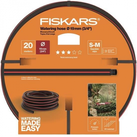 Irigare - Furtun de gradina Fiskars Q3, 19 mm (3/4"), 20 m