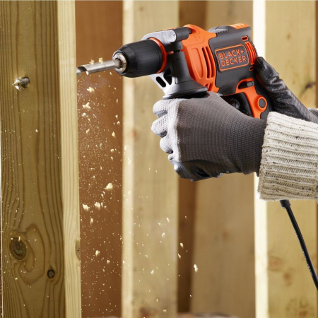 Masina de gaurit cu percutie Black&Decker, BEH550, 550W 1.5-13mm [4]