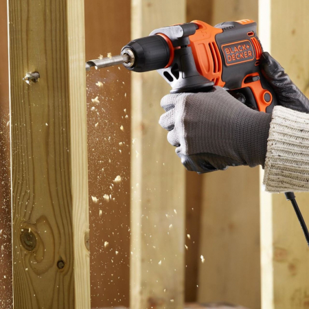 Masina de gaurit cu percutie Black&Decker, BEH710, 710 W 1.5-13 mm [3]