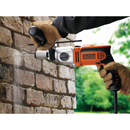 Masina de gaurit cu percutie Black&Decker, KR911K, 910 W 2 trepte [2]