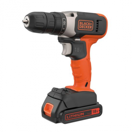 Scule electrice - Masina de gaurit si insurubat Black&Decker, BCD001C1, acumulator LI-ION 1.5Ah 18V, cutie de transport