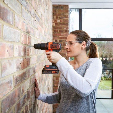 Masina de gaurit si insurubat Black&Decker, BDCHD18, acumulator LI-ION 1.5Ah 18V [8]