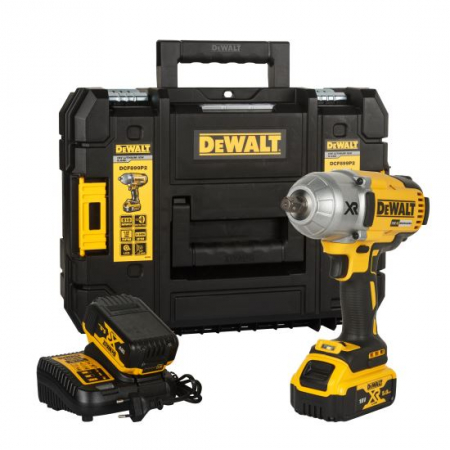 Masini de gaurit si insurubat - Masina de insurubat cu impact Dewalt de 1/2 ", DCF899P2-QW, 2 x  acumulator XR Li-Ion 5.0 Ah 18 V, cutie pentru transport