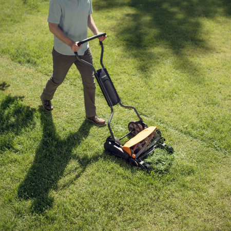 Masina manuala de tuns gazonul Fiskars StaySharp Max, 610 mm, 20 kg [4]