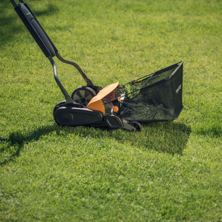Masina manuala de tuns gazonul Fiskars StaySharp Max, 610 mm, 20 kg [5]