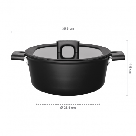 Oala cu capac Fiskars Hard Face, Ø 26 cm,  5 L [1]