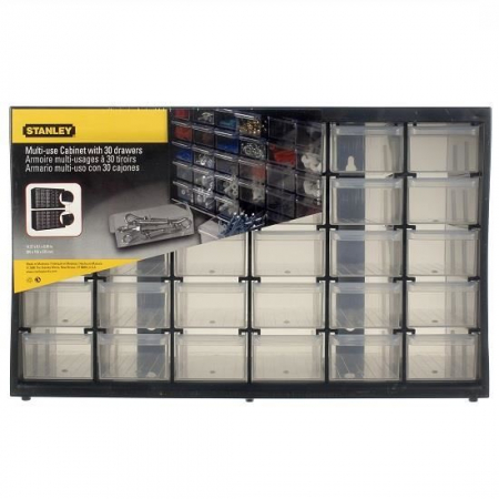 Cutii, genti si organizatoare - Organizator Stanley, 30 sertare, 365X210X155 mm
