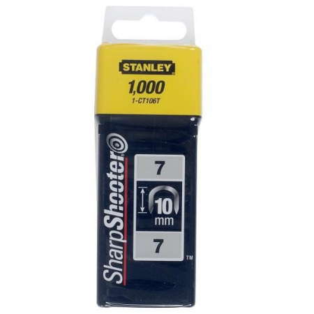 Unelte de mana - Pachet 1000 capse pentru cabluri, Stanley SharpShooter,10 mm