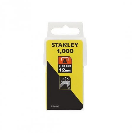 Unelte de mana - Pachet 1000 capse tapiterie Tip A, Stanley SharpShooter, 12 mm