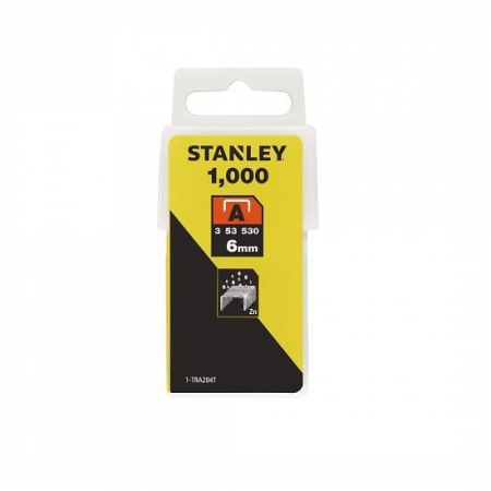 Unelte de mana - Pachet 1000 capse tapiterie Tip A, Stanley SharpShooter, 6 mm