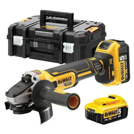 Polizor unghiular DeWalt, DCG405P2, 125 mm, 2 acumulatori XR Li-Ion 18 V 5.0 Ah [9]