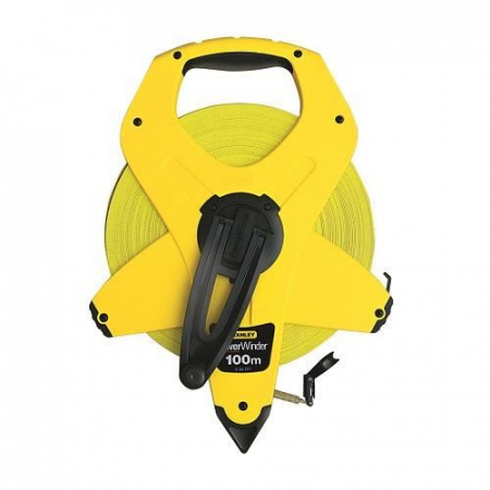 Unelte & Bricolaj - Ruleta Stanley Powerwinder 100 m, carcasa deschisa, banda fibra de sticla