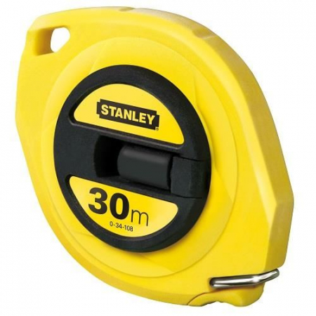 Unelte & Bricolaj - Ruleta Stanley Standard 30 m, carcasa inchisa, banda de otel