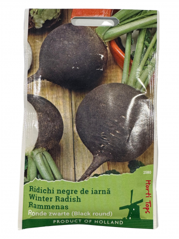 Seminte de ridichi - Seminte de Ridichi negre Ronde Zwarte, Holland Farming, 10 g