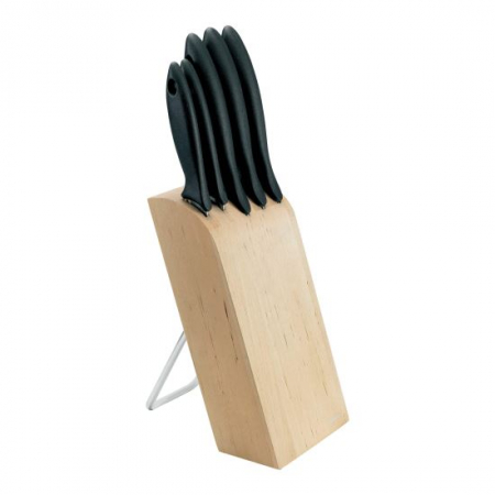 Set 5 cutite + suport Fiskars Essential, otel inoxidabil [0]