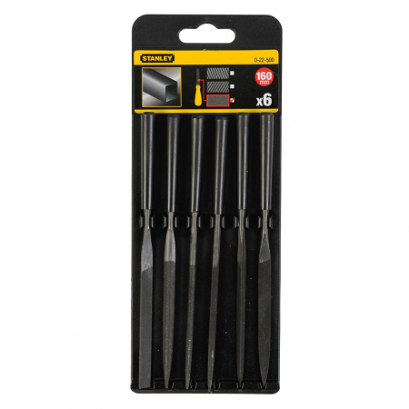 Set de 6 pile fine Stanley, 0-22-500, 160 mm [2]