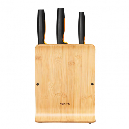 Suport din bambus pentru 3 cutite Fiskars Functional Form [4]