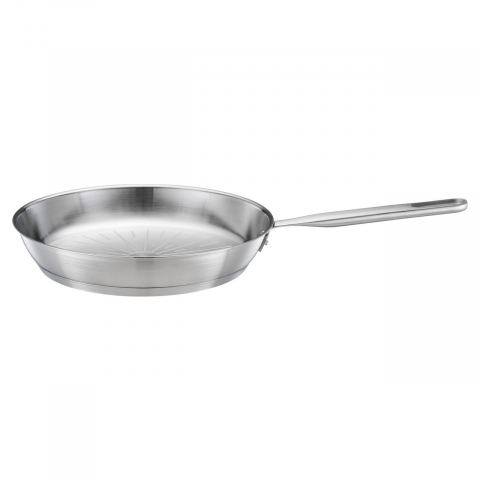 Tigai - Tigaie din otel inoxidabil, fara acoperire antiaderenta, Fiskars All Steel Pure, Ø 28 cm