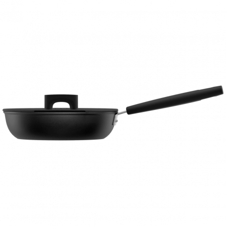 Tigaie pentru sote cu capac Fiskars Hard Face, 24 cm, 2.2 L [1]