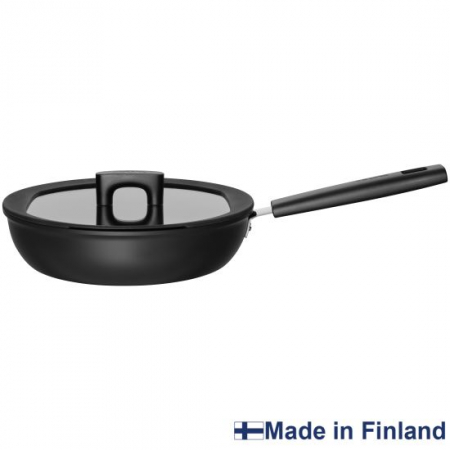 Tigai - Tigaie pentru sote cu capac Fiskars Hard Face, 26 cm, 2.8 L