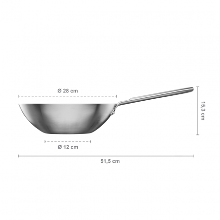 Wok din inox Fiskars Norden, Ø 28 cm [5]