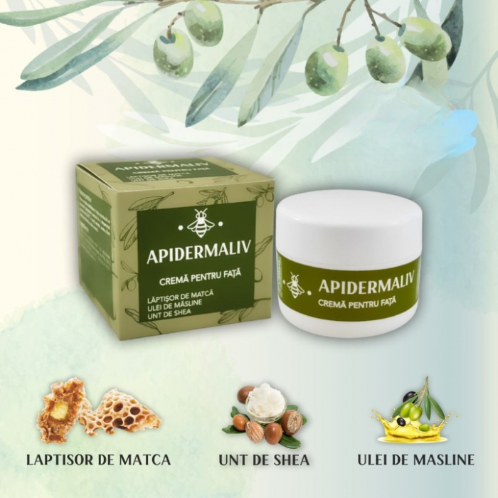 APIDERMALIV CREMA PENTRU FATA 50ML [2]