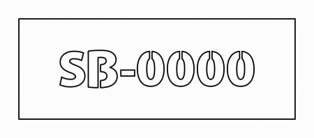 Accesorii stupina - Sablon cod identificare stupina