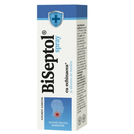 Produse apicole - BISEPTOL CU ECHINACEA SI ALBASTRU DE METILEN SPRAY 200ML