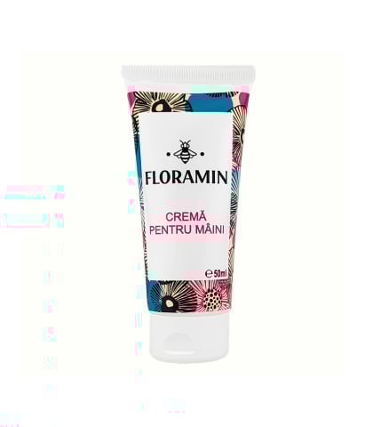 Cosmetice & Produse ingrijire personala - FLORAMIN CREMA DE MAINI MIERE SI MUSETEL 50 ML