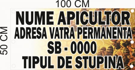 Accesorii stupina - PANOU IDENTIFICARE STUPINA PVC 3MM