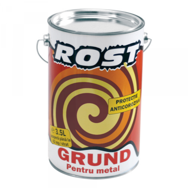 Grund protector pentru metal Rost, 3.5 l, culoare gri [1]