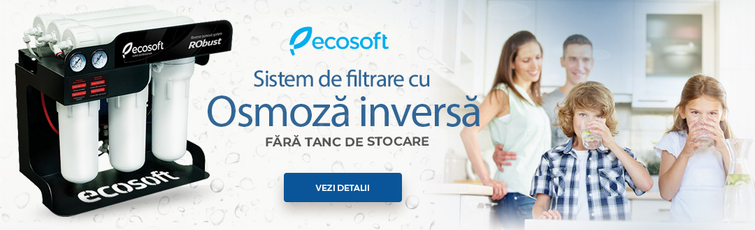 Sistem de filtrare al apei profesional cu osmoza inversa Ecosoft RObust 60 L/h