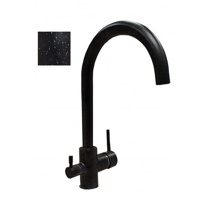 Baterie cu 3 cai model Clasic Negru  Granit Krausen [2]