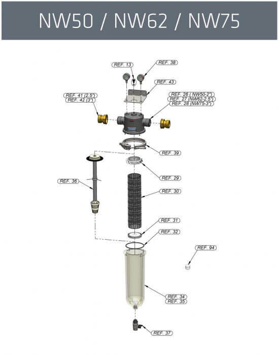 Capac Inferior fixare manson NW 50/62/75 (FWZCDNW500) [2]