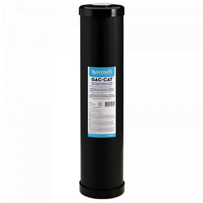 Cartus filtrant BigBlue 4.5 x 20 Ecosoft pentru reducerea hidrogenului sulfurat 4.5 imagine noua idaho.ro