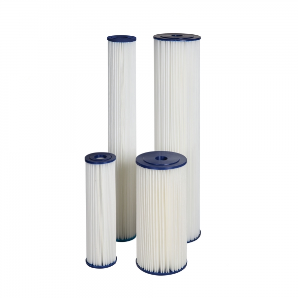 Cartus filtrant lavabil din poliester plisat 10" Aquafilter [2]