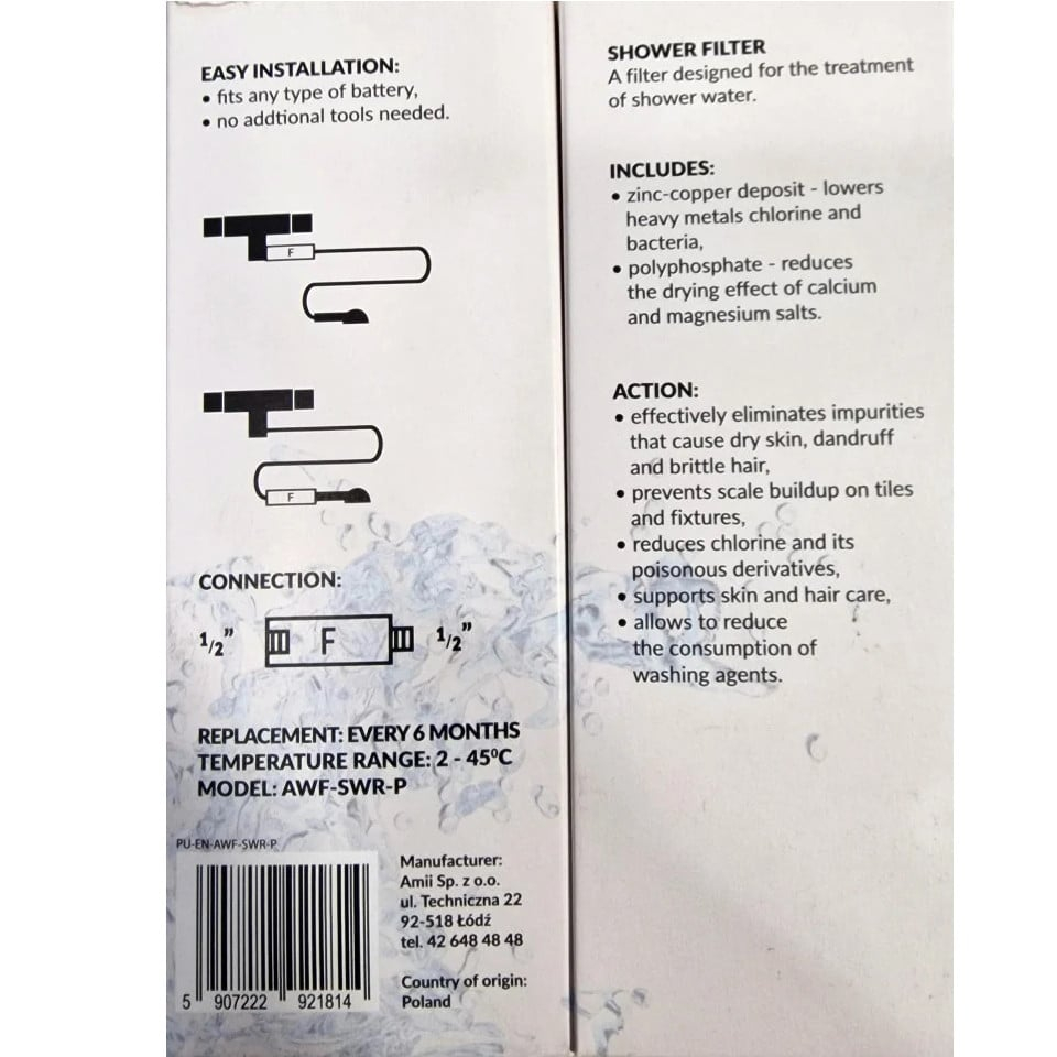 Filtru de duș Fitaqua AWF-SWR-ANM cu ANM+ [2]