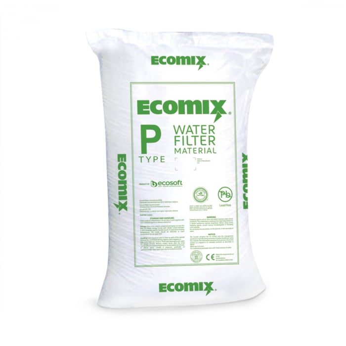 Mediu filtrant Ecomix P pentru eliminare duritate , fier , mangan si materii organice aqualine