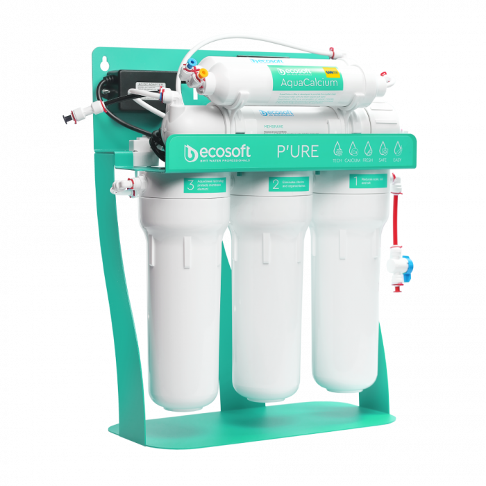 Purificator cu osmoza inversa Ecosoft P'URE AquaCalcium 75GPD cu pompa booster si cadru metalic [2]