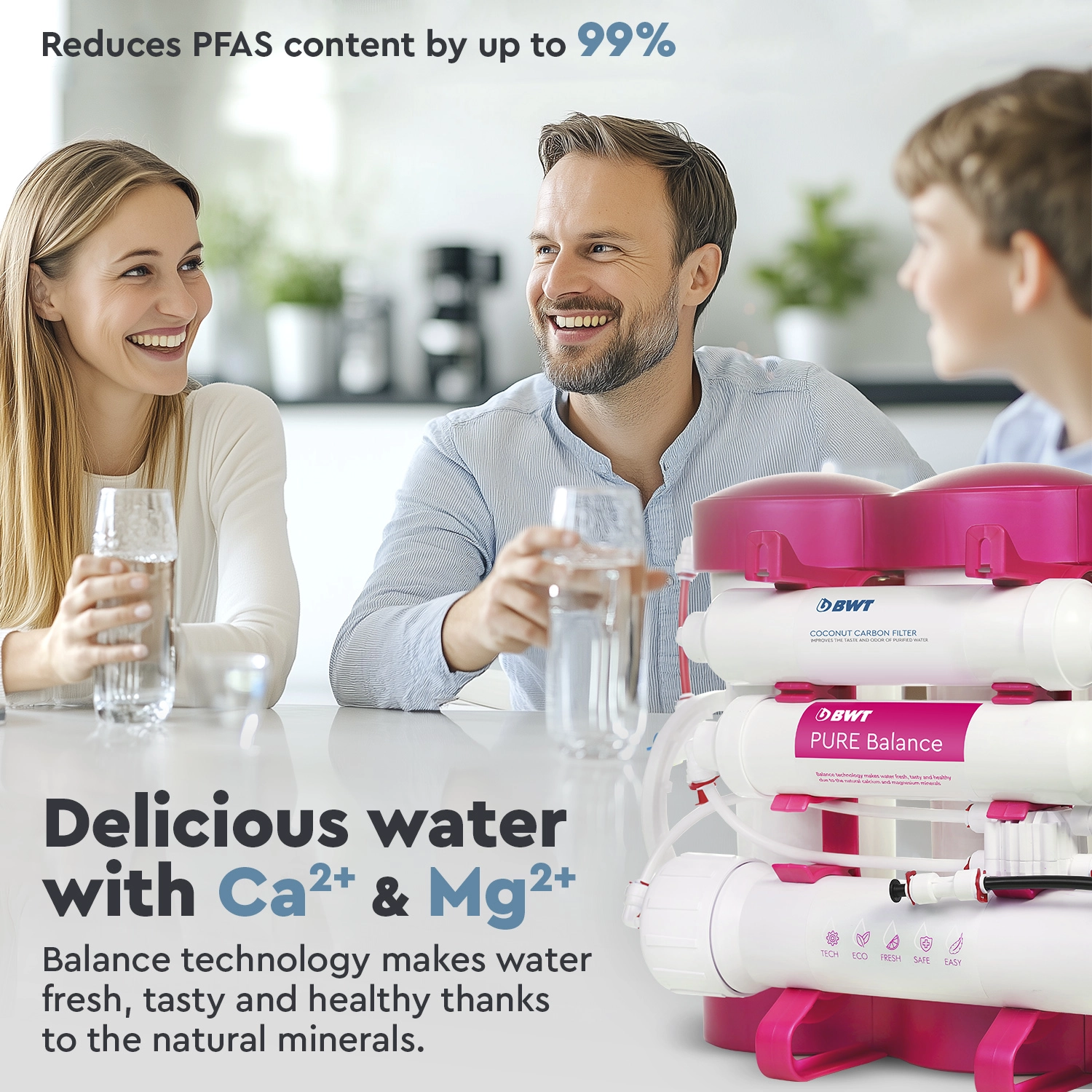 Purificator cu osmoza inversa Ecosoft P'URE Balance BWT Pink edition [3]